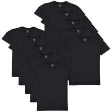 (5-6 Years, Black) Girl Boys 10 Pack PE School T Shirt Soft Feel Top