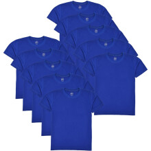 (9-10 Years, Royal) Girl Boys 10 Pack PE School T Shirt Soft Feel Top
