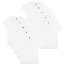 (11-12 Years, White) Girl Boys 10 Pack PE School T Shirt Soft Feel Top