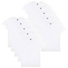 (9-10 Years, White) Girl Boys 10 Pack PE School T Shirt Soft Feel Top