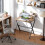 Homcom (Brown) HOMCOM 81.5 cm Folding Computer Desk for Small Spaces Bedroom 1