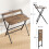Homcom (Brown) HOMCOM 81.5 cm Folding Computer Desk for Small Spaces Bedroom 3