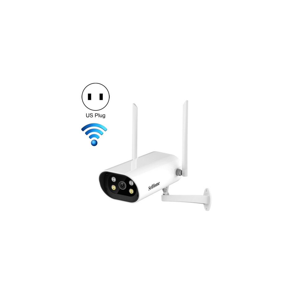 SriHome SH037 4MP Ultra HD 2.4G+5G WiFi Waterproof Camera Supports Two-Way Voice & TF Card & Motion Detection & Full Color Night Vision & AI Humanoid