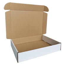 CH-BOX Wellpapp-Versandtaschen, 28,9 x 21,6 x 5,1 cm (Innenma   ), 25er-Pack, Versandkartons, Austernwei    (CM1182-25)