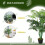 Outsunny Outsunny 125cm/4FT Artificial Palm Plant, Decorative Tree with Pot 8