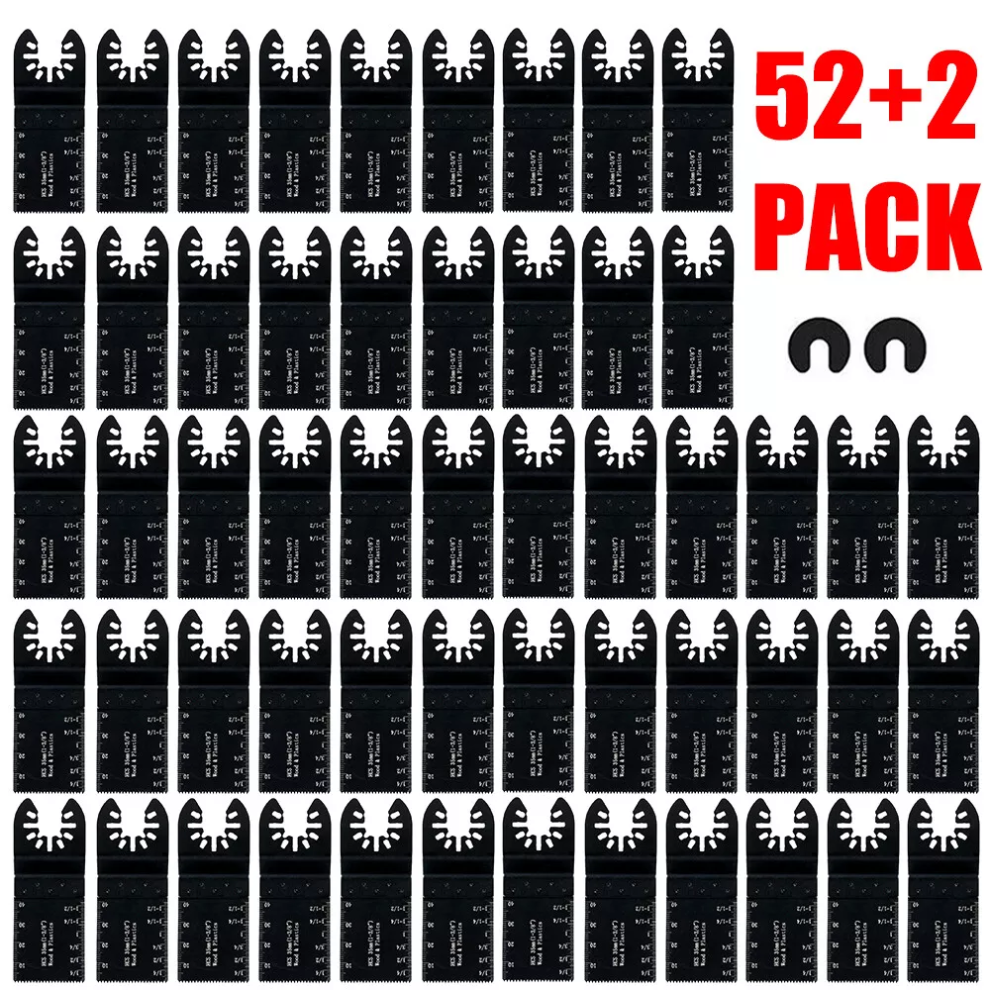 52Pcs Universal Oscillating Saw Blade  Multi Tool Blades Wood Metal Cutter 35mm