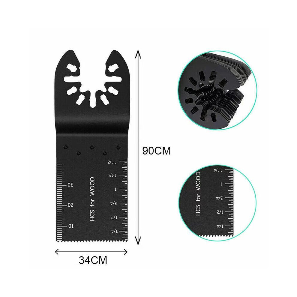 20x Universal Oscillating Saw Blade 34mm Multi Tool Blades Wood Metal Cutter
