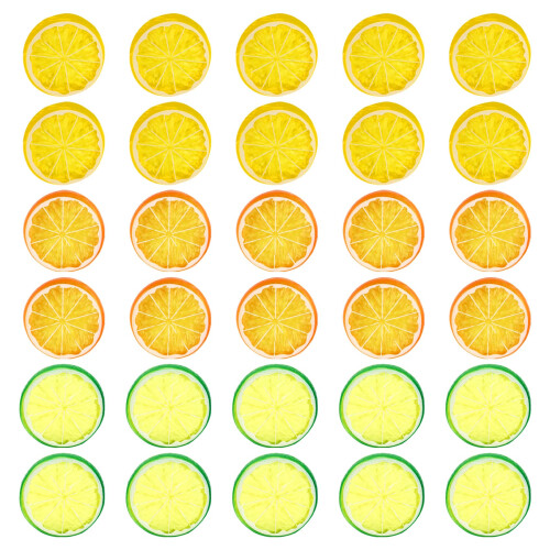 Artificial Lemon Slices, Fruit, Mini Plastic Fake Fruit Model, Wedding Decoration 1