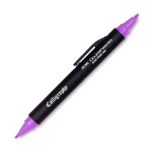 Kaligrafick fix ProFolio od Itoya s dvojitou hlavickou, 1,5 mm a 3 mm, sek cov hroty - fialov