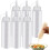 6 pcs 8oz Condiment Squeeze Bottles Squeezy Sauce Bottles 1