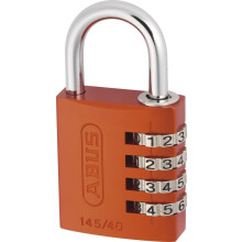 ABUS 145/40 C Aluminium Resetbare Combinatie Hangslot, 4 Cijfers, Oranje