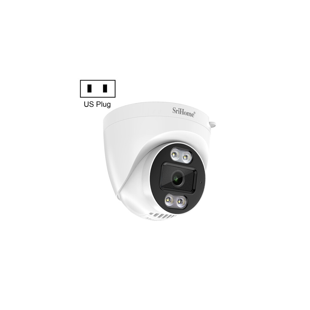 SriHome SH030 4MP 1440P HD IP Camera supports two-way talk/motion detection/human detection/night vision/TF card US version