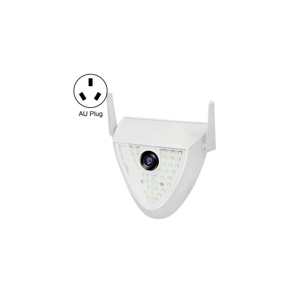 DP16 2MP 42pcs LED garden light smart camera, supports motion detection/night vision/voice intercom/TF card Australian standard
