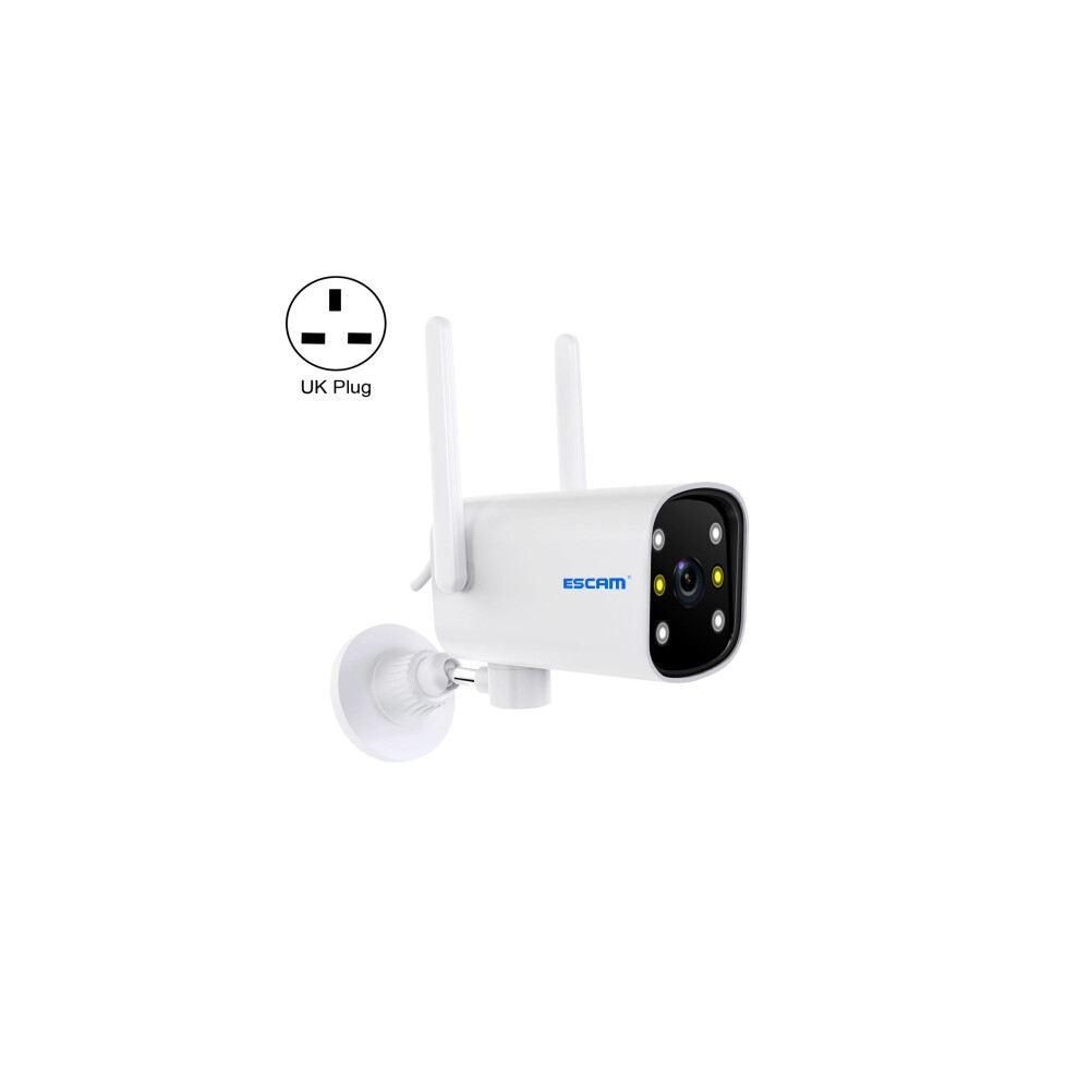 ESCAM PT301 Human Detection 3MP 1296P Motion Tracking Sound Alarm Cloud Storage Two-Way Voice Night Vision Camera, Plug Specification: UK (White)
