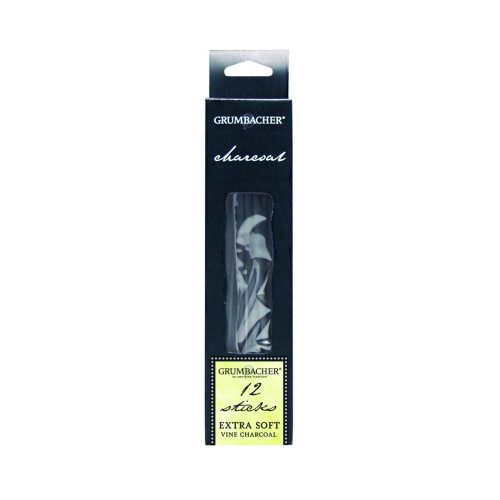 Grumbacher Weinkohle Extra Soft, 12er-Pack