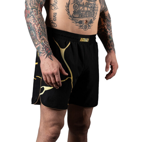 (X-Large) Scramble Kintsugi Grappling Fight Shorts - Black 2