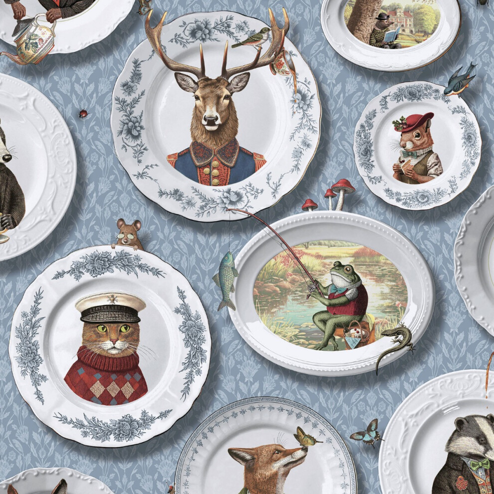 Holden Décor Vintage Tea Party Wallpaper - Blue - Paper - Image 6