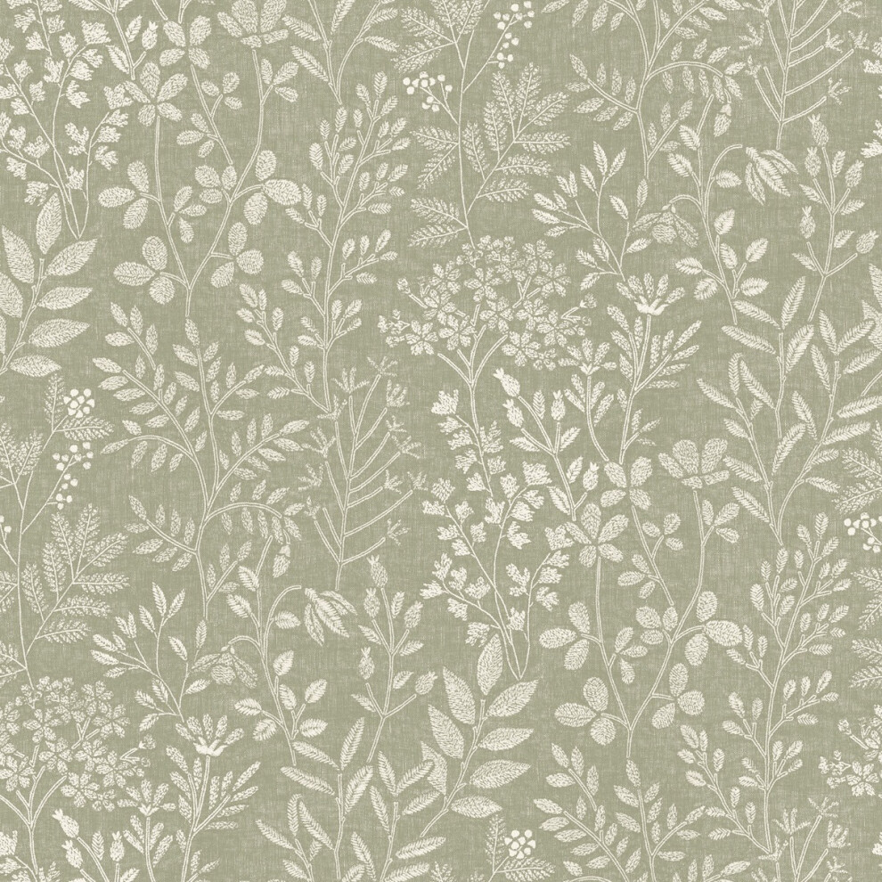 Grandeco Life Karuna Green Wallpaper Organic Trail Botanical Paste The Wall - Image 3