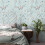 Crown (Blue) Mariko Bird Floral Wallpaper Crown 3