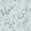 Crown (Blue) Mariko Bird Floral Wallpaper Crown 1