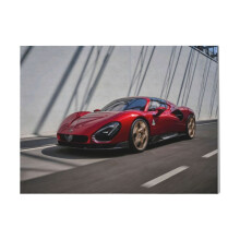 (Alfa Romeo 33 Stradale=6408) Canvas Print Framed DIY Install Kit- 16x20" Retro Car Motor Vehicle Auto Ride Sled Wall Art Home Decor Poster for Office Bedroom Living Room Bathroom