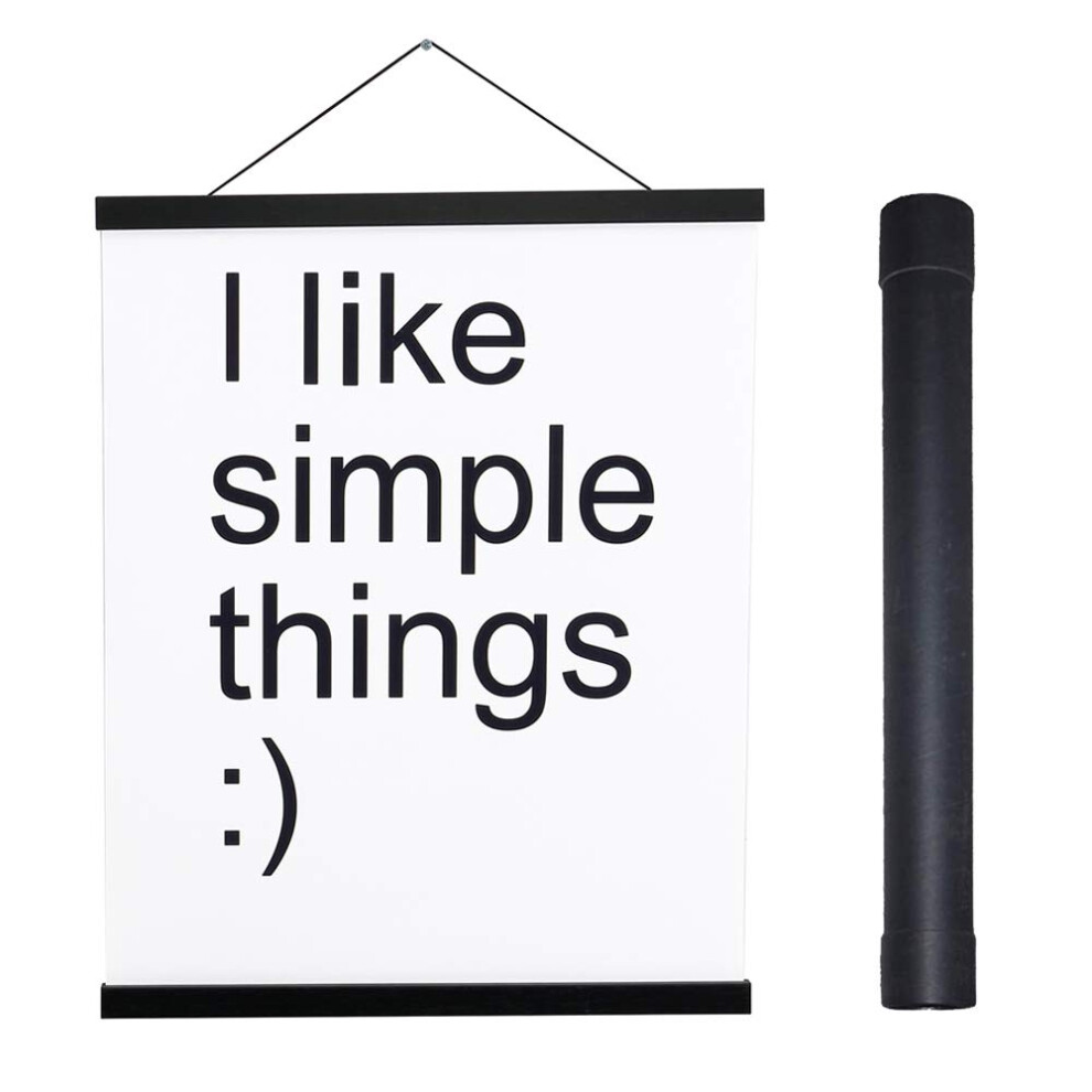 Cadre magn   tique pour affiches 27x40, 27x41, 27x32, en bois clair, aimant   , pour toile, impression, goujon, kit de suspension (noir, 68,6 cm)
