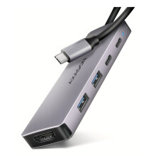 AXAGON HMC-5H60 Hub 5 in 1, USB-C 5Gbps, 2x USB-A, 1x USB-C, HDMI 4k/60Hz, PD 100W, USB-C kabel 15cm