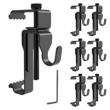 Elrswy Brick Hanger Brick Hooks Brick Clips for Hanging Pictures No Drill No Holes Stainless Steel Black 6 Pack