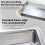 Bingopaw Stainless Steel Tray Cat Litter Box with Front Entry Top 6