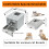 Bingopaw Stainless Steel Tray Cat Litter Box with Front Entry Top 7
