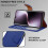 (Blue) Honor Magic 7 Lite Case, RFID Blocking Wallet Phone Cover 5