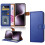 (Blue) Honor Magic 7 Lite Case, RFID Blocking Wallet Phone Cover 8
