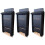 Selections Black Wooden Bat Nesting Roosting Box (Set of 3) 1