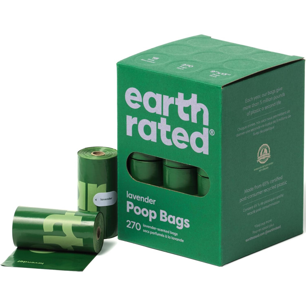 Earth Rated Dog Poo Bags, Guaranteed Leak Proof And Extra Thick Lavender