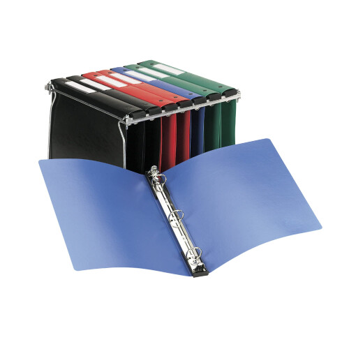 Avery Hanging Storage 3 Ring Binder  1 Inch Round Rings  1 Red Binder (14803) 2