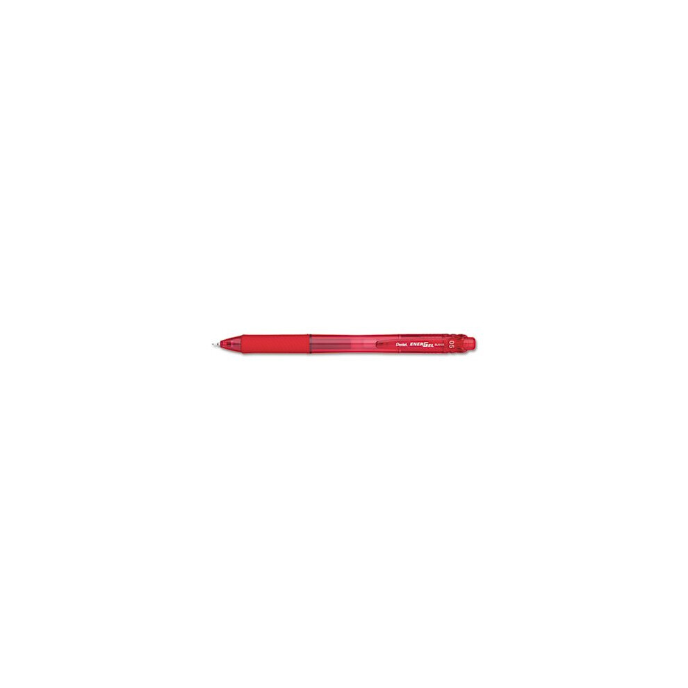 Pentel Energel-X Retractable Roller Gel Pen .5Mm Red Barrel/Ink Dozen