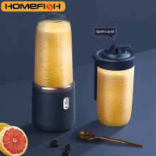 Portable Juicer Blender 400ml Electric Fruit Juicer USB Charging Lemon Orange Fruit Juicing Cup Smoothie Blender Machine 2cups