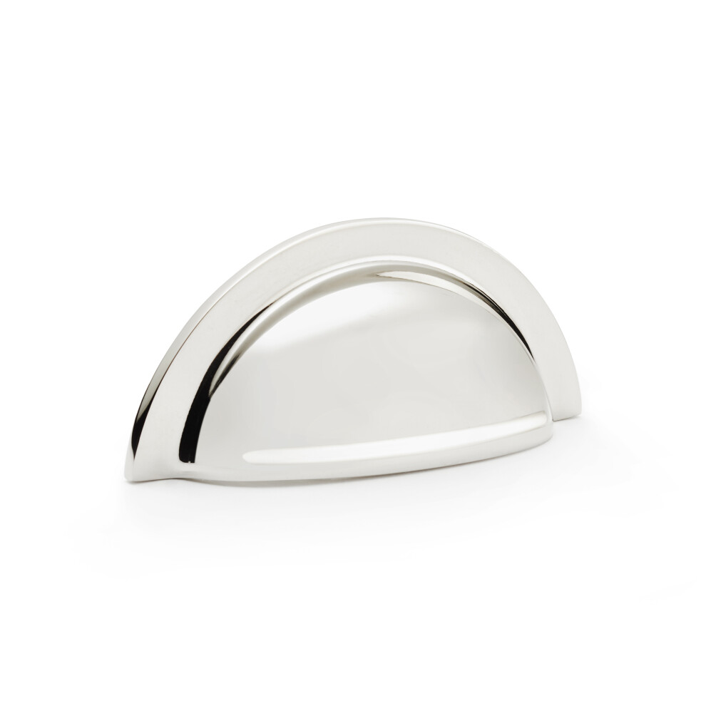 (76Mm Cup) Polished Nickel Cabinet Cup & Button Knobs Pull 5056767304238