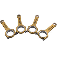 4x Titanized H-Beam Bielas Connecting Rods for Ford EcoBoost 2.0 engine 6.161"