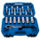 18pc Kit d'outil de dépose d'écrou d'amortisseur de suspension 1/2" Dr. 1