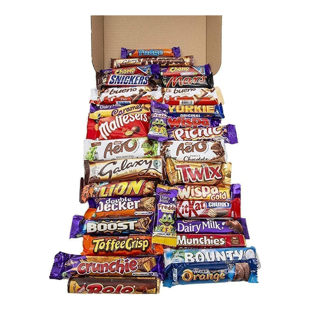 28 x Different Full Size Chocolate Bars Hamper Mega Mix