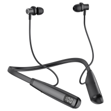 Draadloze nekband oordopjes met microfoon in-ear sport oordopjes