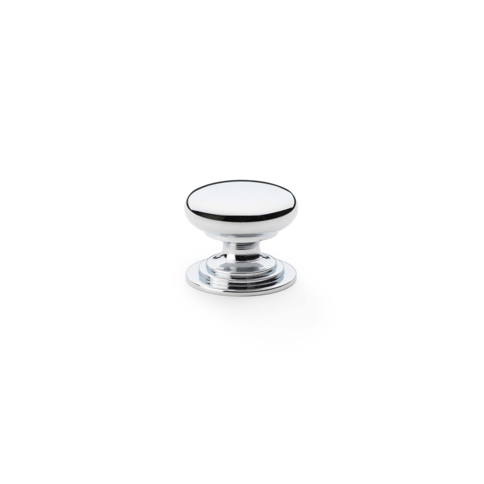 (25Mm Knob) Polished Chrome Cabinet Cup & Button Knobs Pull 5056767304207