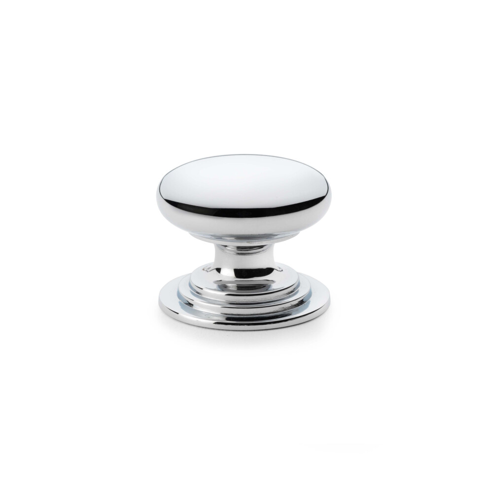 (38Mm Knob) Polished Chrome Cabinet Cup & Button Knobs Pull 5056767304221
