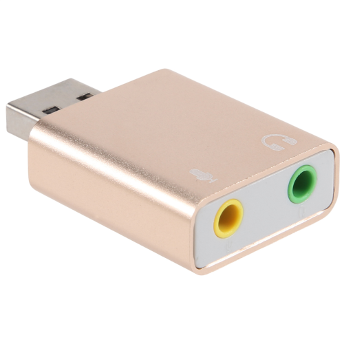Κάρτα ήχου USB 7.1 Εξωτερικός προσαρμογέας ακουστικών USB σε υποδοχή 3.5mm 1