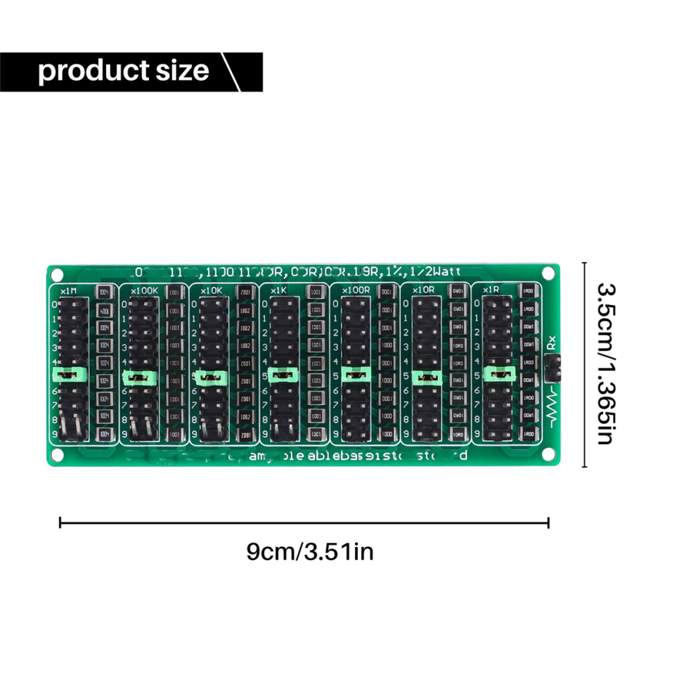 7 Decade 1R - 9999999R Smd Resistor Slide Resistor Board Module 200V 4854121556092