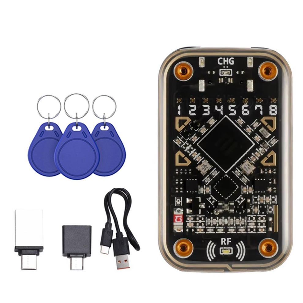 Lettore Di Chip Intelligenti Rfid + Portachiavi 3Xuid Compatibile Con Lettore Di Lettura Nfc