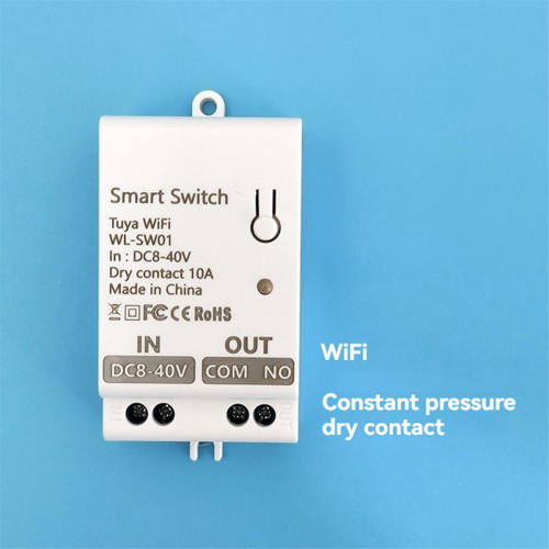 Tuya Smart WiFi Droogcontact Schakelmodule 10A Universeel DC 8-40V 2
