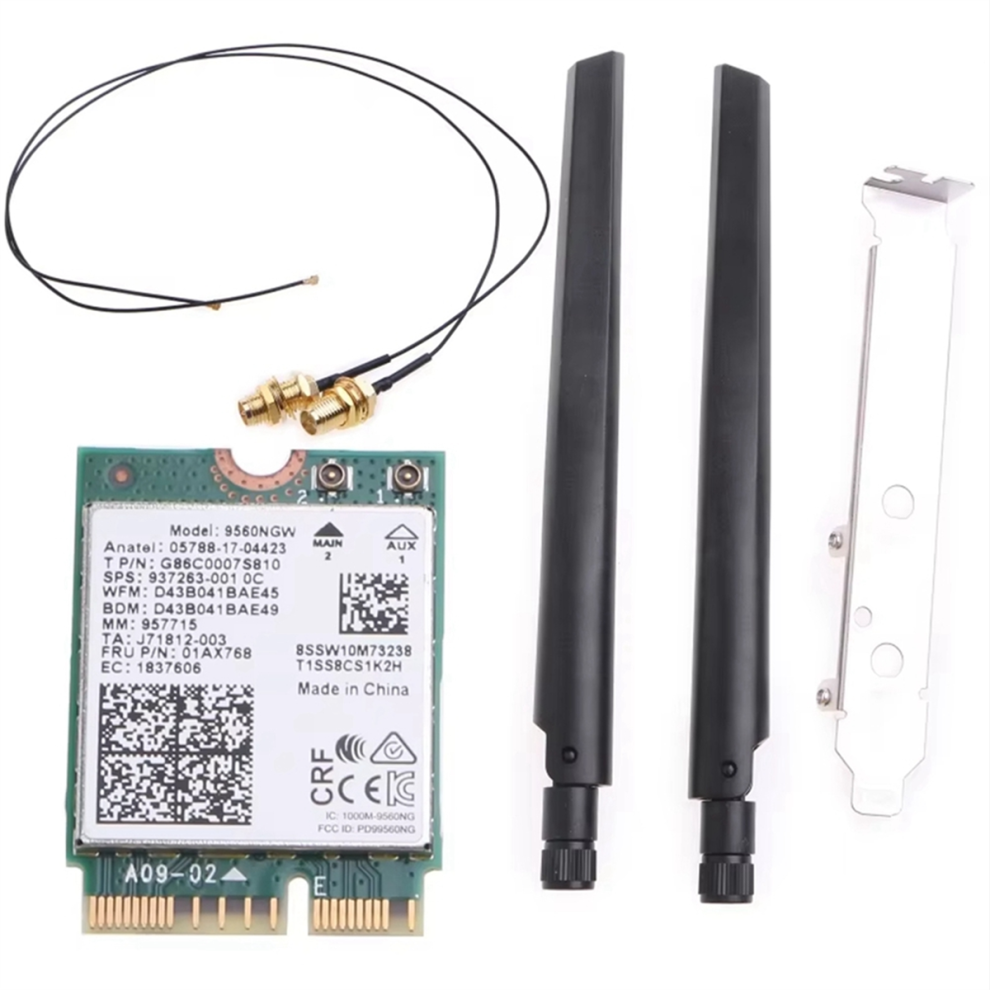 Kit Desktop Wireless Dual Band 2.4G/5Ghz 9560NGW Compatibile Con Bt 5.0