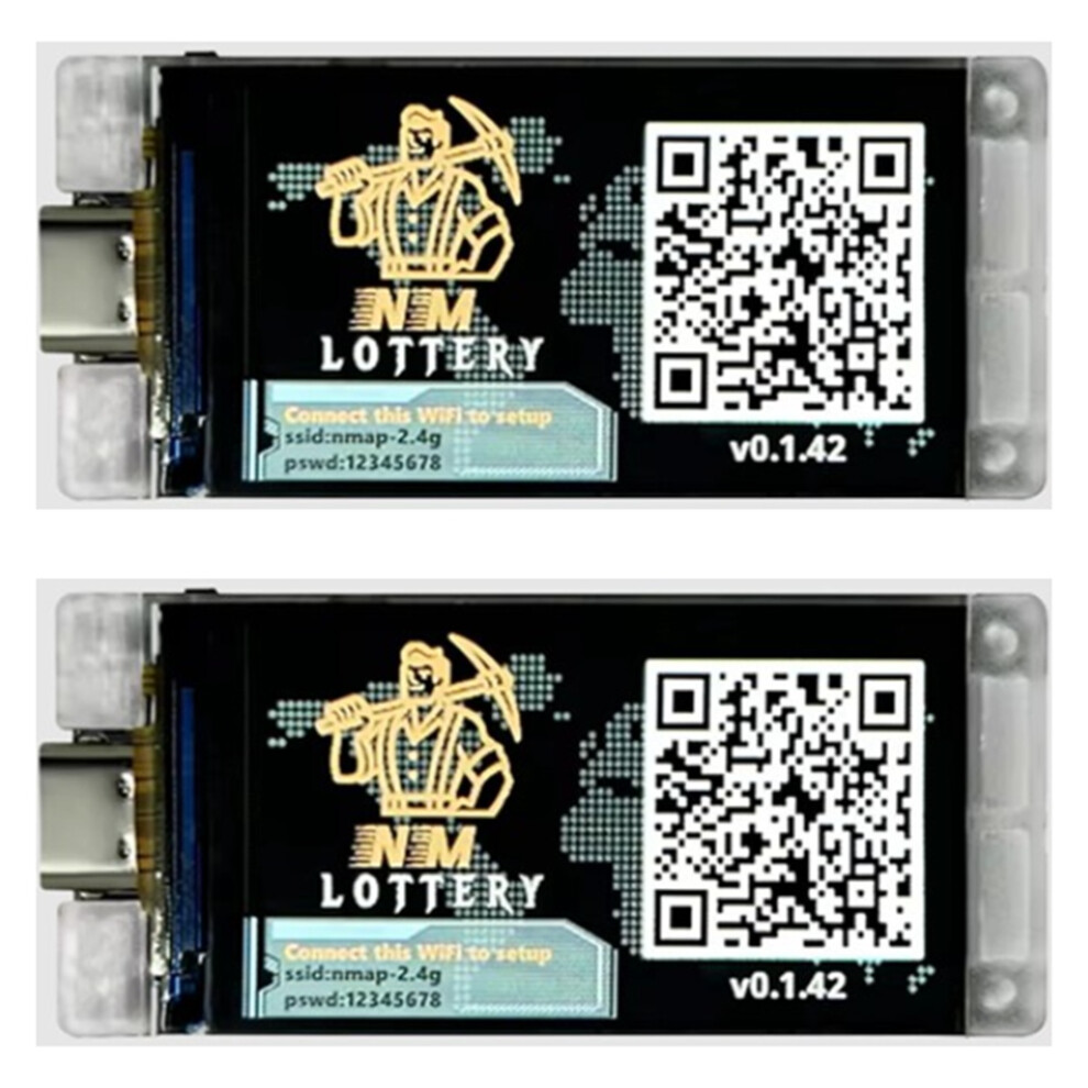 Nerd Miner V2 ESP32 Crypto Solo Lottery 117KH/S Master T190 Vinci Btc